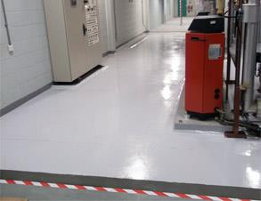 Plant room floor bund coated with Belzona 5231 (SG Laminate)